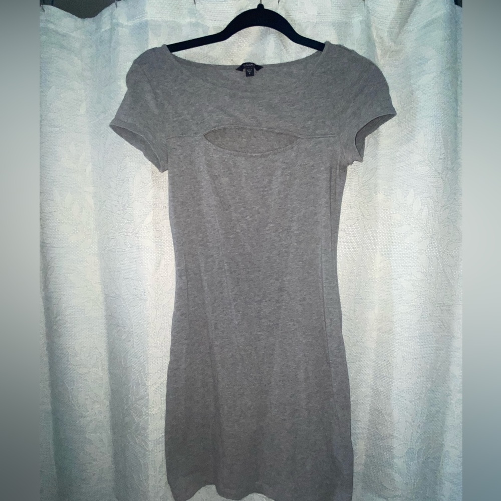 GUESS keyhole grey dress Medium